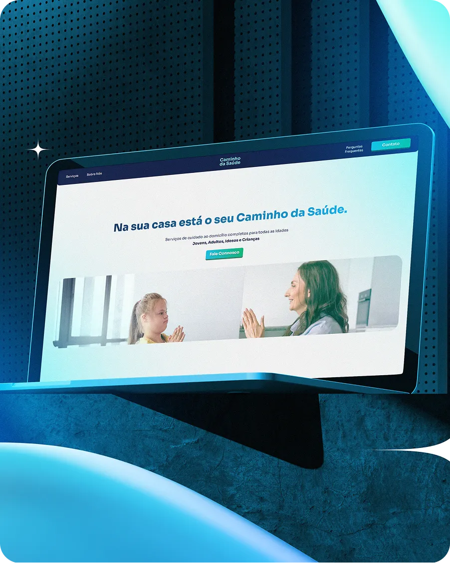 Mockup website Caminho da Saúde